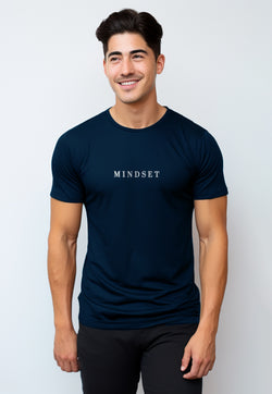 NTD97 Kaos Gym Stretch Nade "mindset" navy