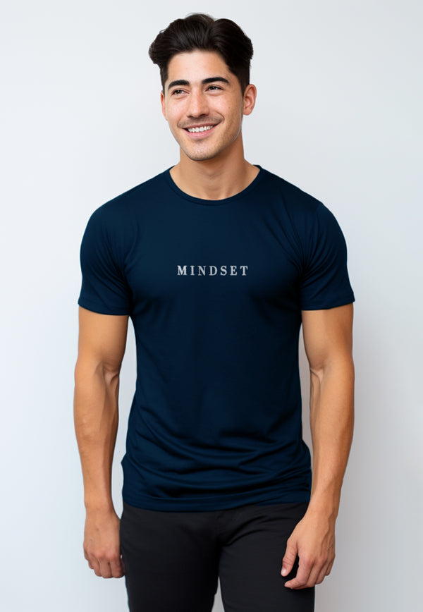 NTD97 Kaos Gym Stretch Nade "mindset" navy