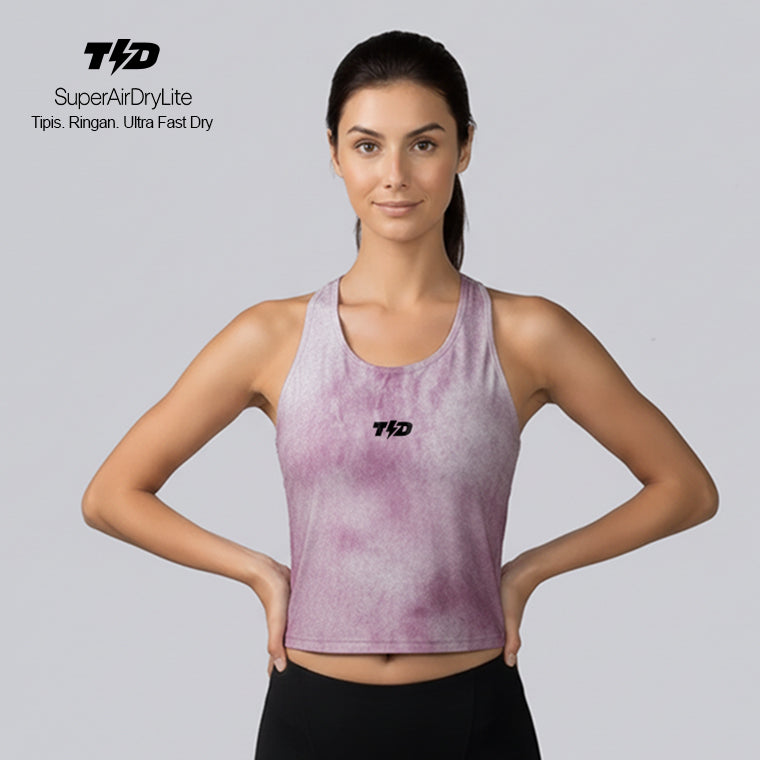 TdActive Tank Top Running Kalcer "light pink grunge" Ringan - Tipis - Cepat Kering LSE62