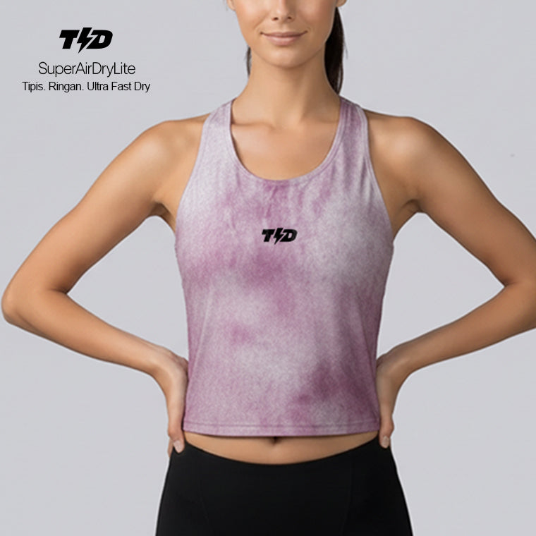 TdActive Tank Top Running Kalcer "light pink grunge" Ringan - Tipis - Cepat Kering LSE62