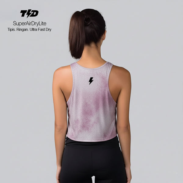 TdActive Tank Top Running Kalcer "light pink grunge" Ringan - Tipis - Cepat Kering LSE62