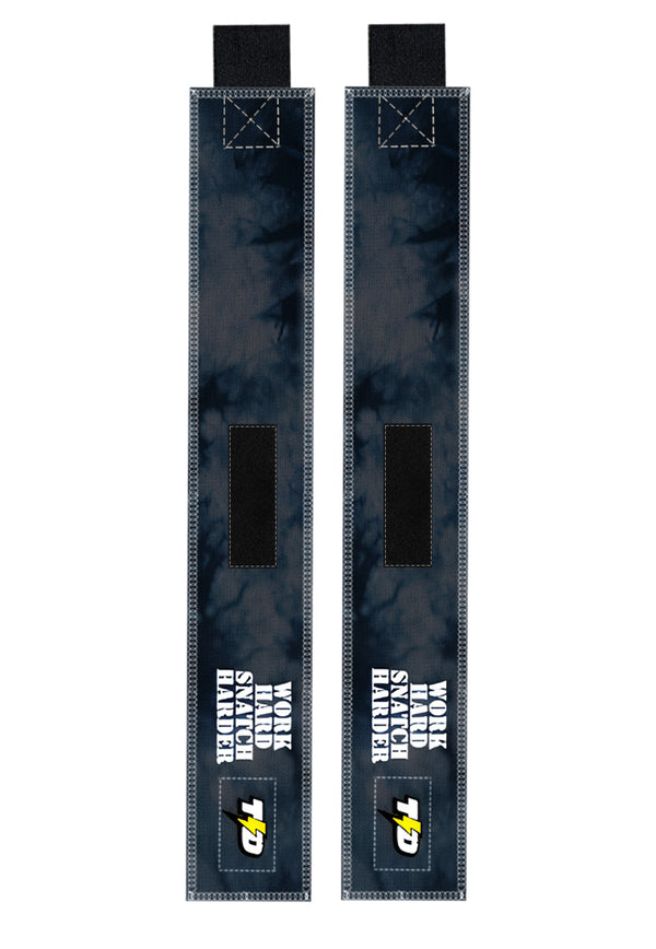 TB016 Wristband Wrist Wrap Support Gym Oly Lifting "work hard snatch harder"