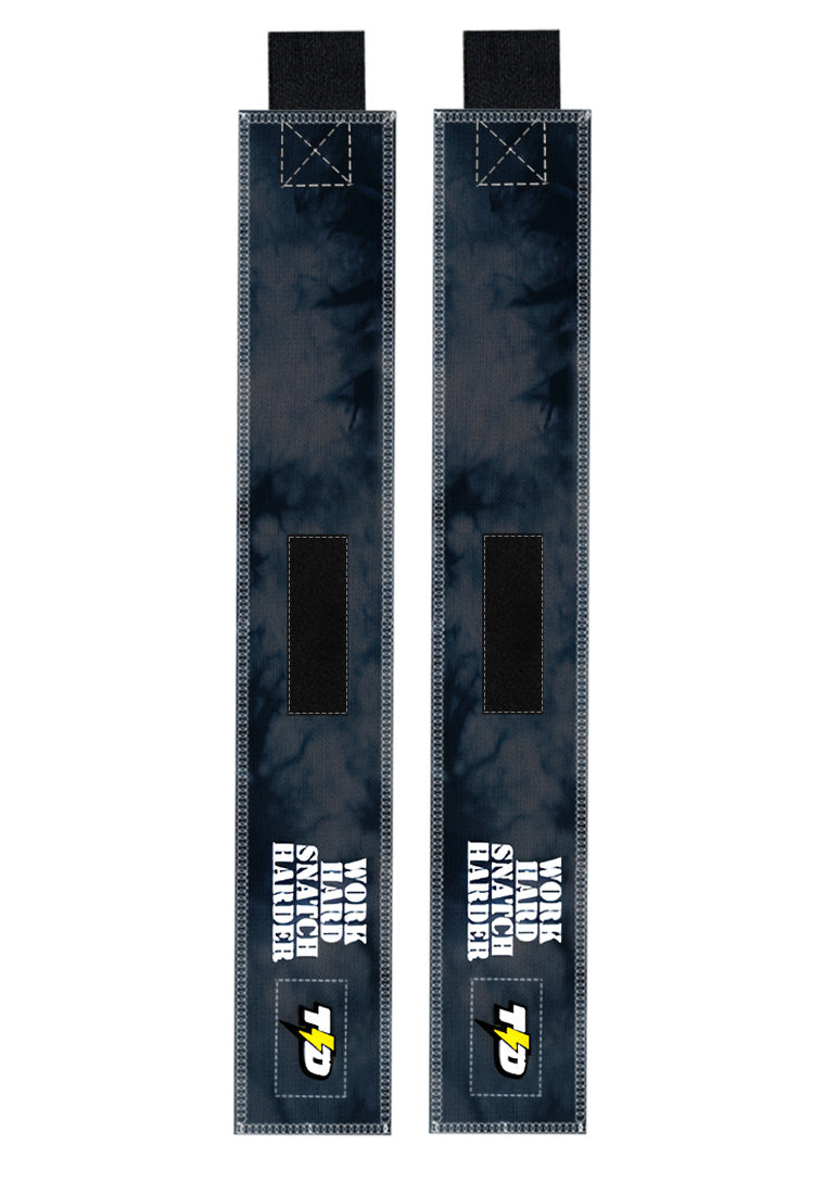 TB016 Wristband Wrist Wrap Support Gym Oly Lifting "work hard snatch harder"