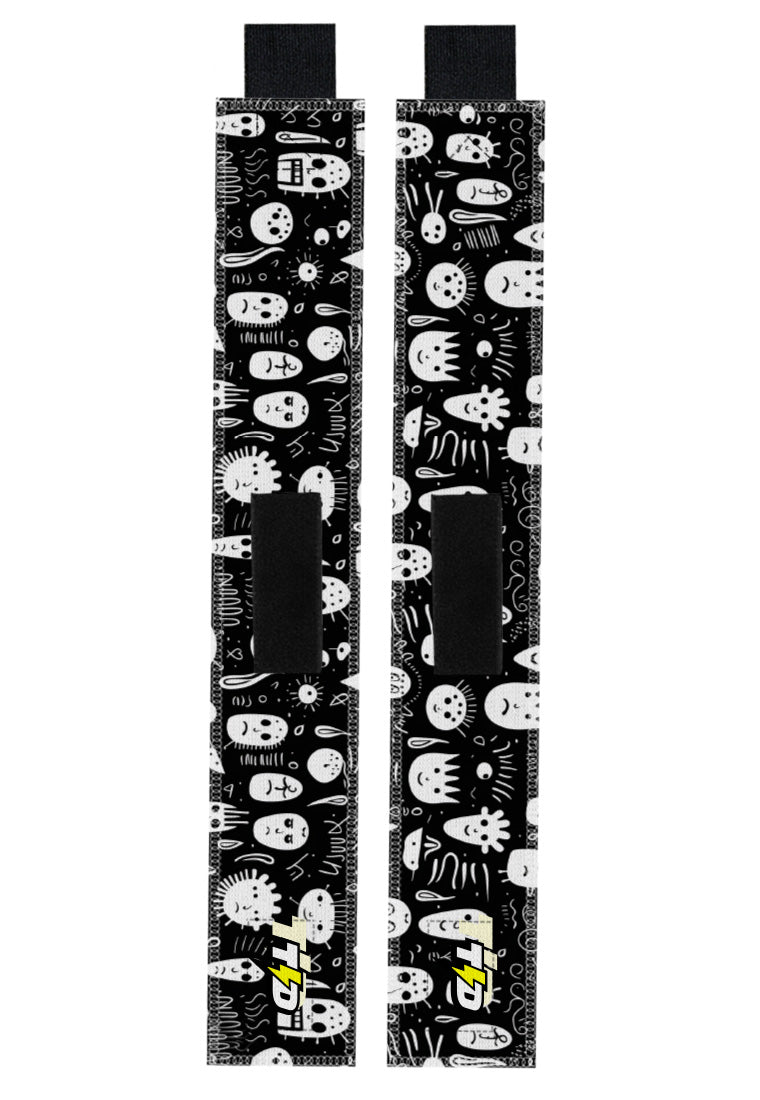 TB021 Wrist Wrap Td Bolt Face Doodles
