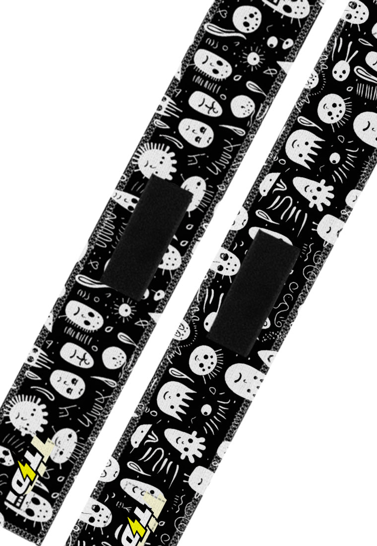 TB021 Wrist Wrap Td Bolt Face Doodles
