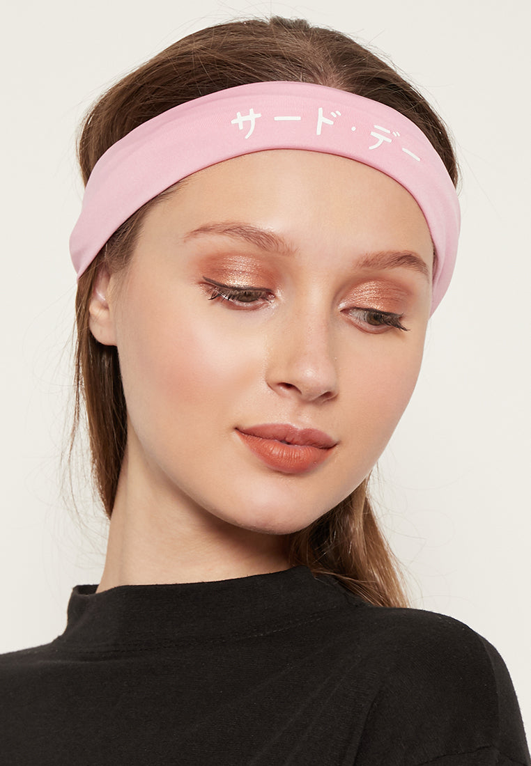 AMD07 Masker Kain 4-in-1 Penutup Mulut katakana pink