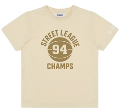 KU145 Kaos Anak Instacool "street league" light cream