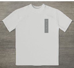 KU074 Kaos Boy Girl ver intert katakana putih