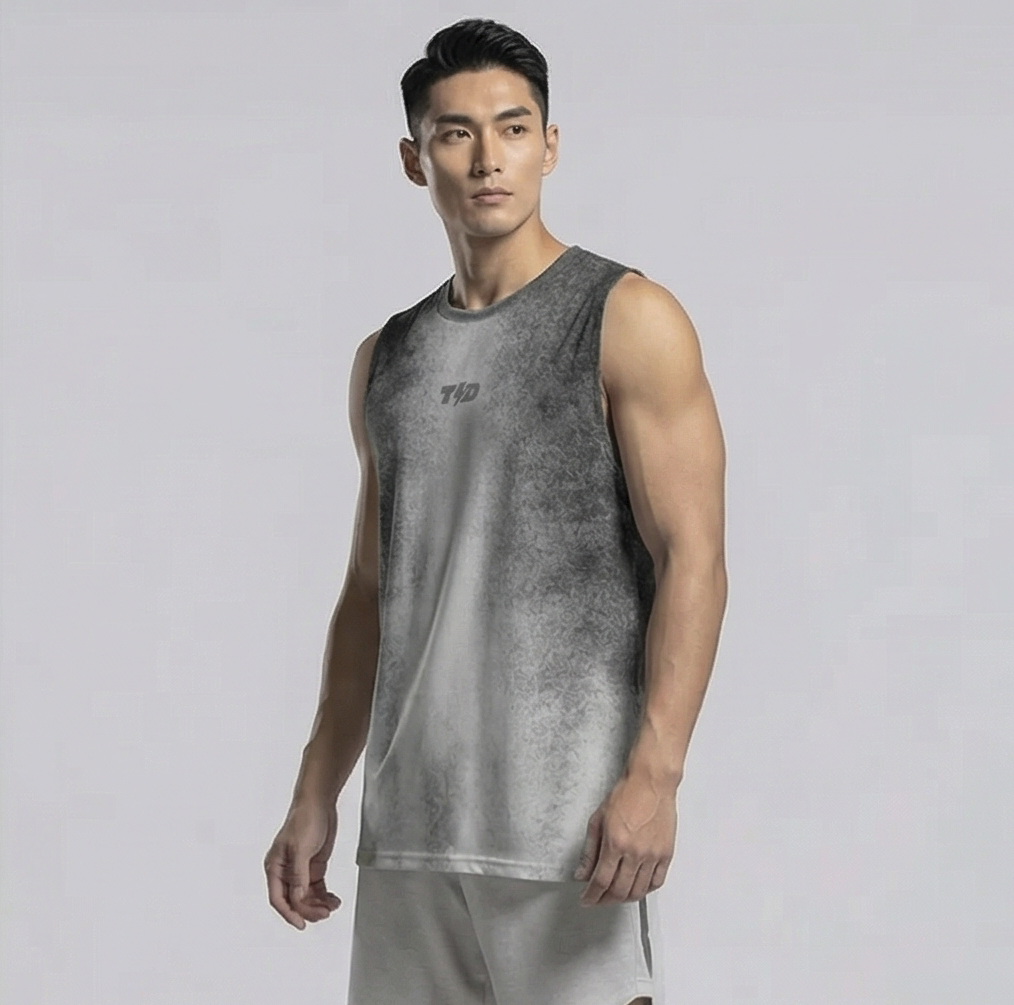 TDACTIVE Singlet Kutung Lari Running | Ringan Cepat Kering | Ash Series | Abu Muda MSB55