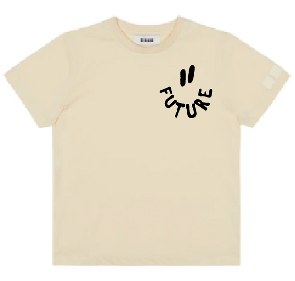 KU150 Kaos Anak Instacool "smiley future" light cream