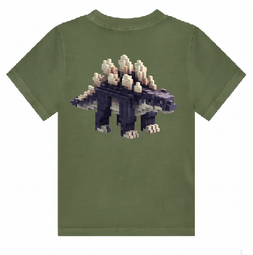 KU183 kaos anak MC stego hijau army