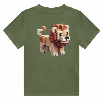 KU185 kaos anak MC lion hijau army