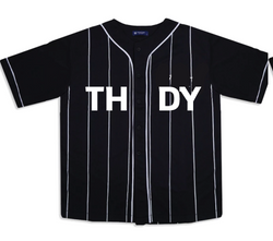 KU152 Kaos Baseball Anak "thdy" hitam