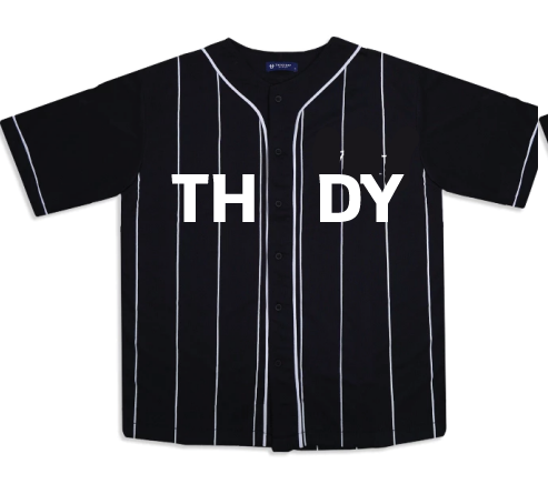 KU152 Kaos Baseball Anak "thdy" hitam