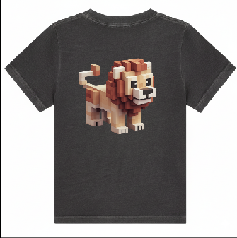 KU186 kaos anak MC lion abu tua