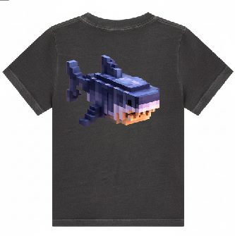 KU187 kaos anak MC shark abu tua