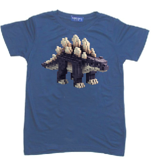 KU195 kaos anak MC stegosaurus country blue