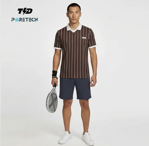 TDACTIVE Jersey Padel Pria Polo PoreTech 