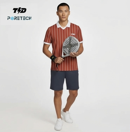 TDACTIVE Jersey Padel Pria Polo PoreTech 