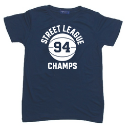KU135 Kaos Anak Instacool "street league" biru denim
