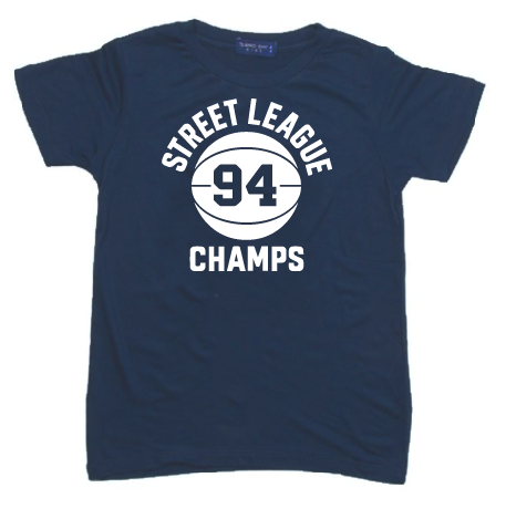KU135 Kaos Anak Instacool "street league" biru denim