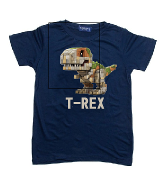 KU163 Kaos Anak "mc trex" instacool navy