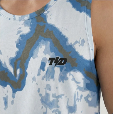 TDACTIVE Kaos Lari Pria Ringan Quick Dry Hybrid Training| Baju Running Breathable Super Cepat Kering Olahraga SuperAirDrylite | grey river MSB60
