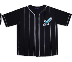 KU156 Kaos Baseball Anak "mc sword" hitam