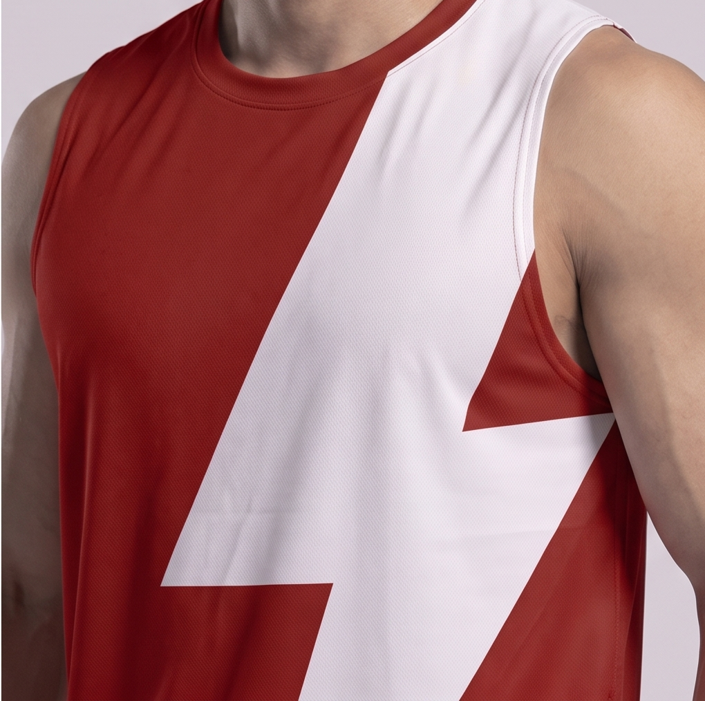 TDACTIVE Singlet Pria Kaos Kutung Lari Running Gym Poretech : Big Bolt Series Cepat Kering Ringan Olahraga MSB84