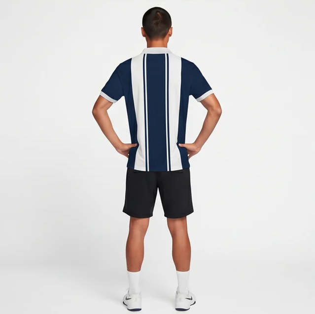 TDACTIVE Jersey Padel Pria Kaos Polo Olahraga Pria PoreTech Adem Seperti Katun Cepat Kering Padel Tenis Badminton - Vertical Slices Series MSB70