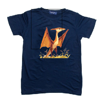 KU108 Kaos Anak "pteranodon" navy