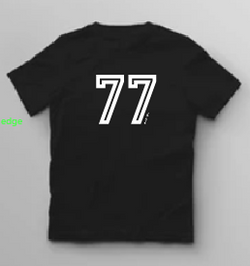KU070 Kaos Boy Girl 77 hitam