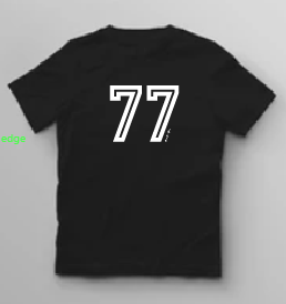 KU070 Kaos Boy Girl 77 hitam