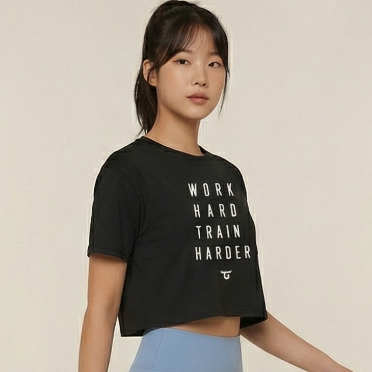 THIRDDAY Crop Top Olahraga Wanita Gym 