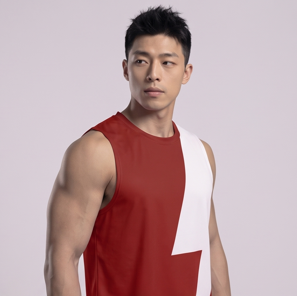 TDACTIVE Singlet Pria Kaos Kutung Lari Running Gym Poretech : Big Bolt Series Cepat Kering Ringan Olahraga MSB84
