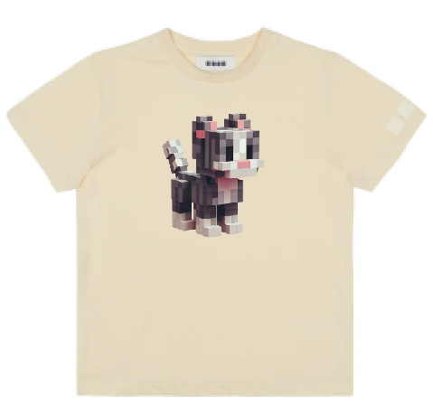 KU173 kaos anak MC cat cream