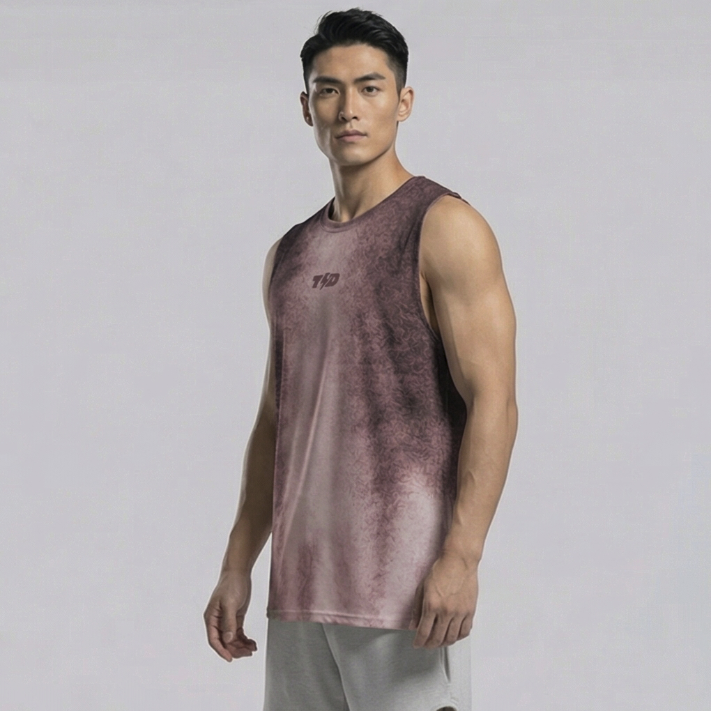 TDACTIVE Singlet Kutung Lari Running | Ringan Cepat Kering | Ash Series | Maroon MSB54