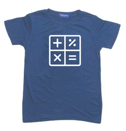 KU143 Kaos Anak Instacool "calculator" country blue