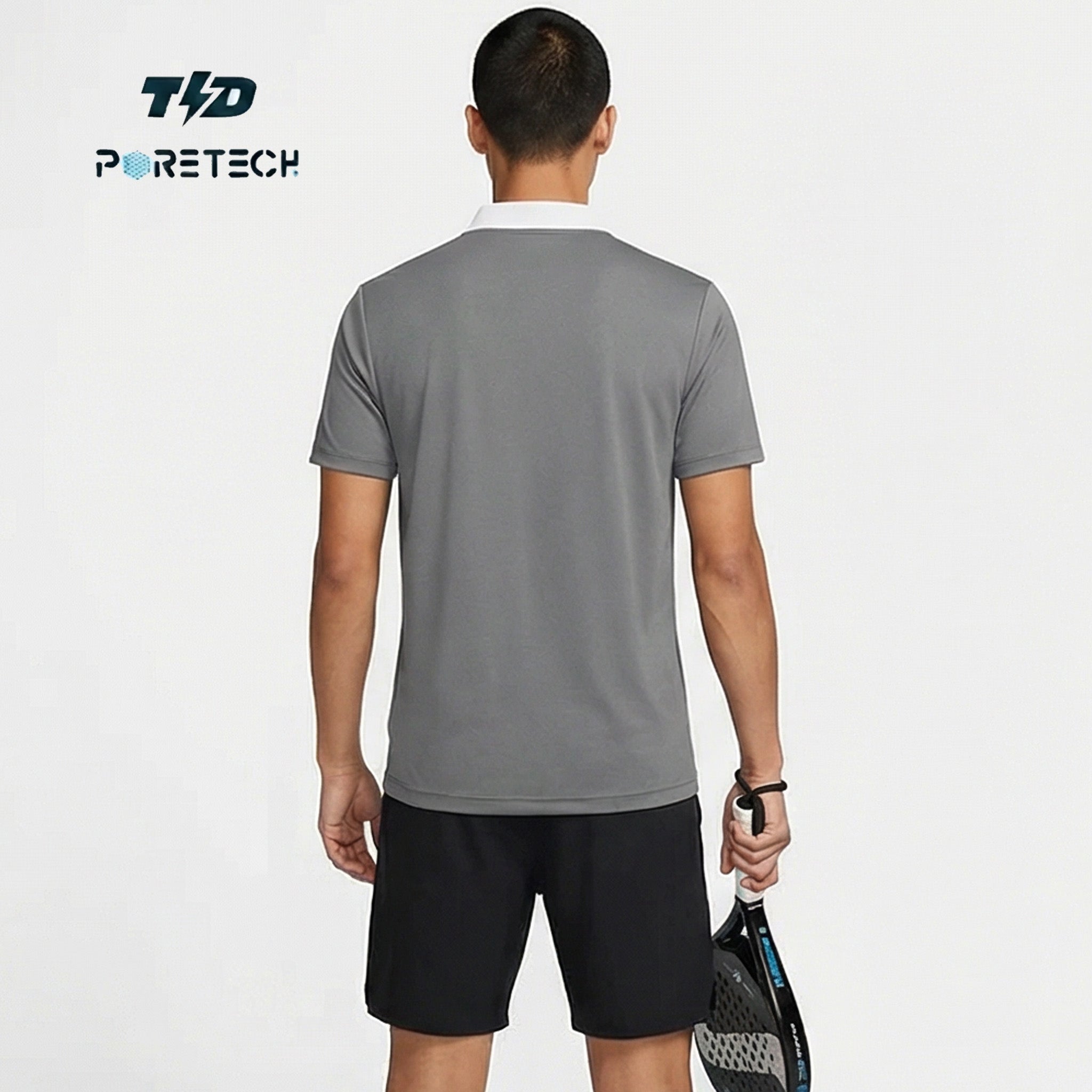 TDACTIVE Jersey Padel Pria Polo Kaos BreatheLite 