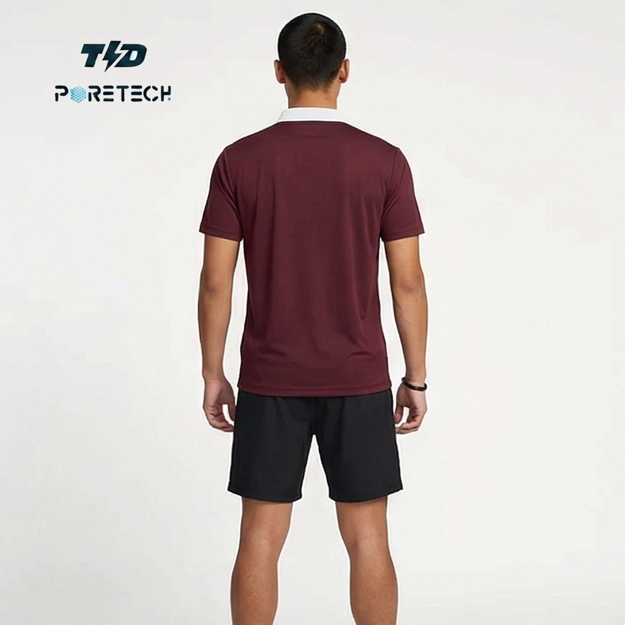 TDACTIVE Jersey Padel Pria Polo Kaos BreatheLite 
