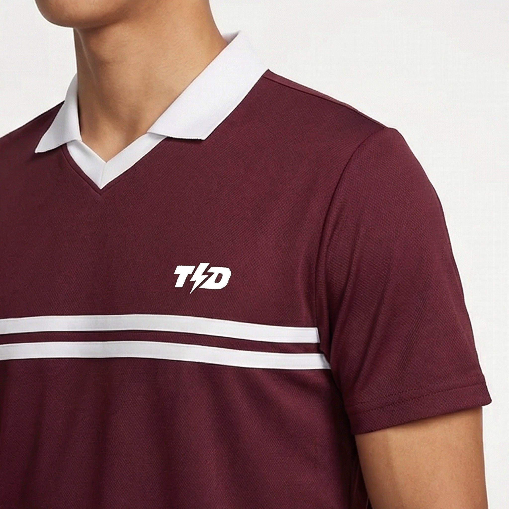 TDACTIVE Jersey Padel Pria Polo Kaos BreatheLite 