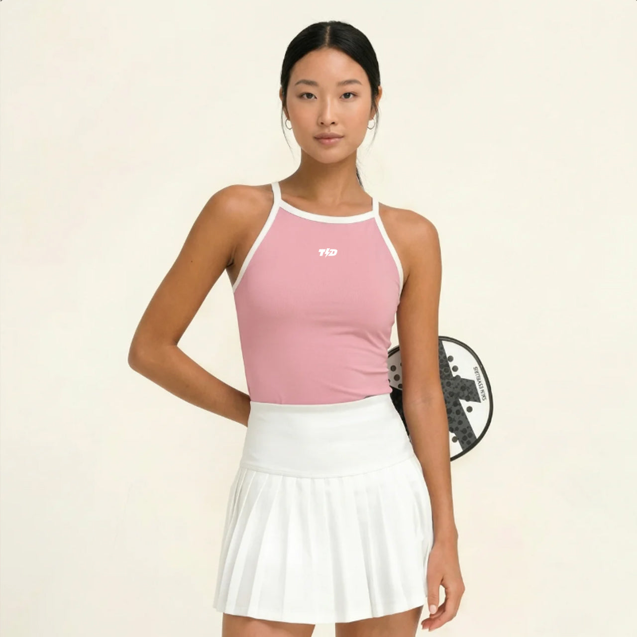 TDACTIVE Padel Outfit Wanita Camisole Tank Drifit "two color" pink LSF56