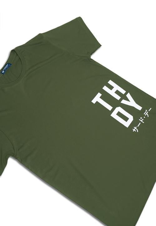 Third Day MTE41F big thdy waist ga T-shirt Olive