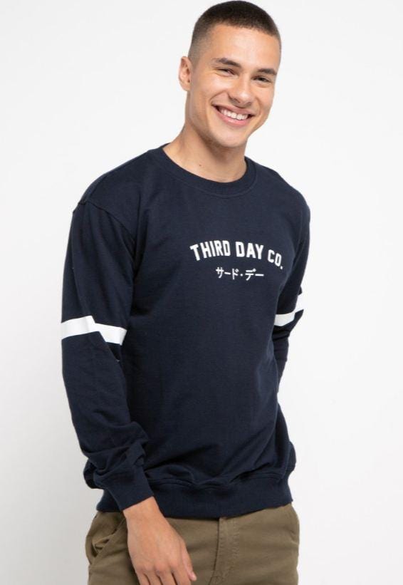 Third Day MO188 sweater casual pria tdco navy