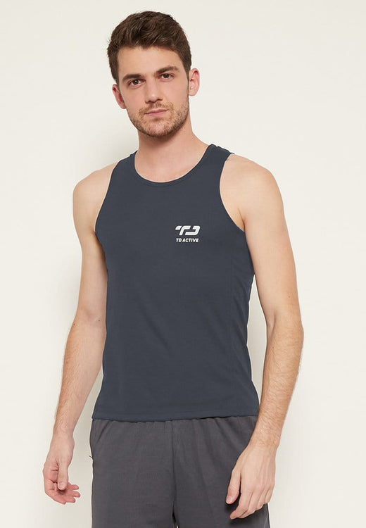 Td Active MS106 dateng back zigzag tr tanktop  jersey abu tua