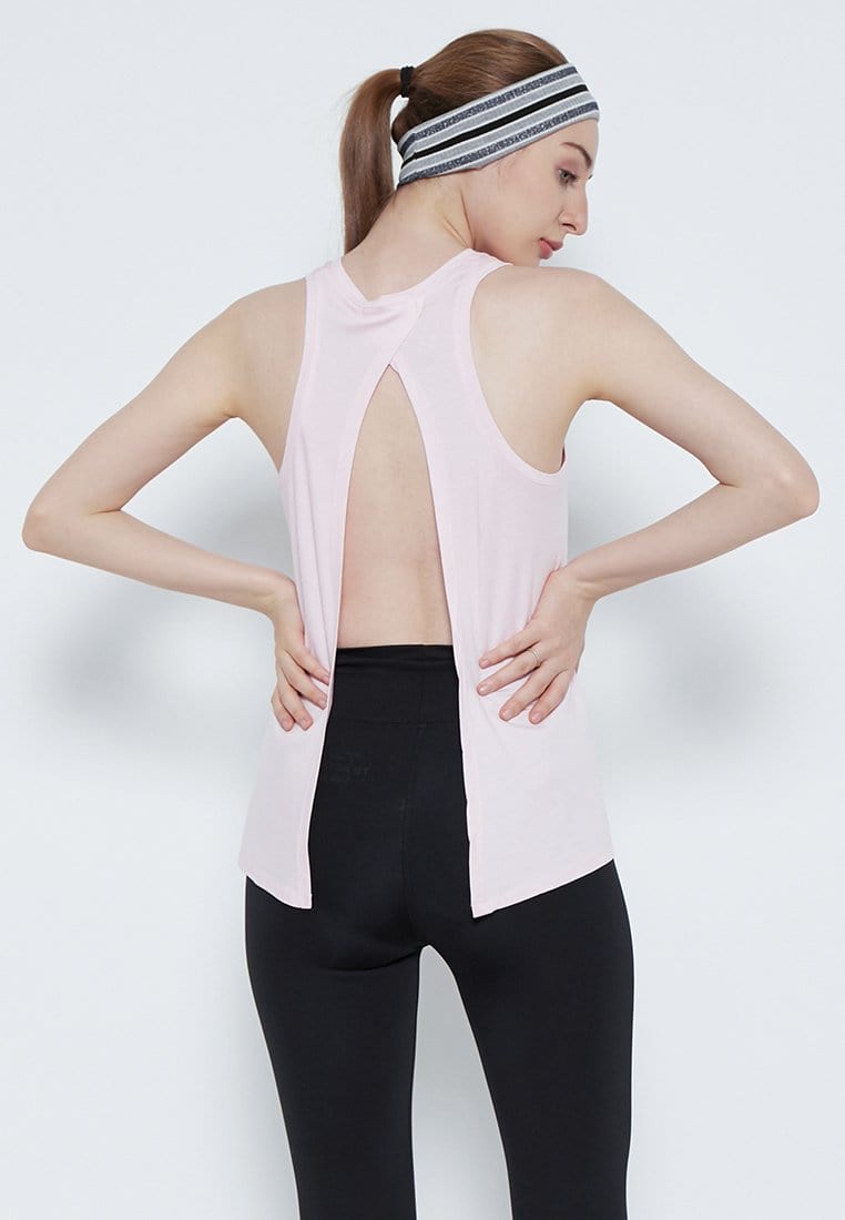 Td Active LS062 YB2 yoga sleeveless pink