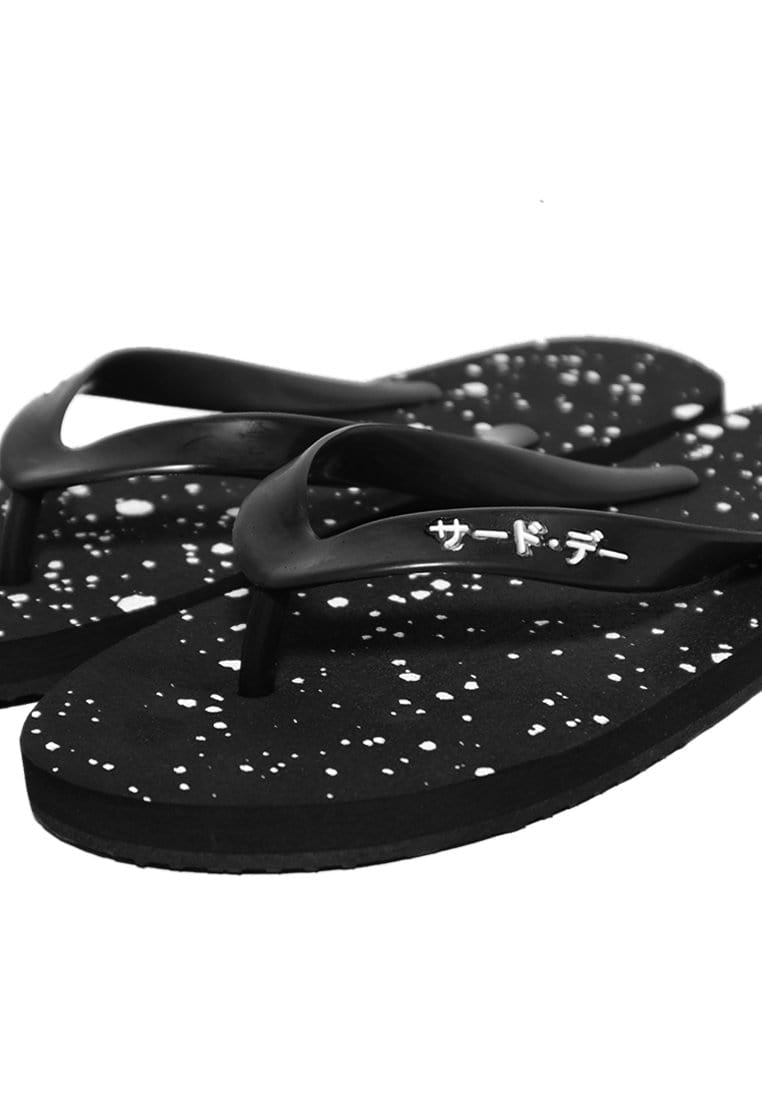 Third Day AMB03 Sandal Jepit Pria Hitam Splatter