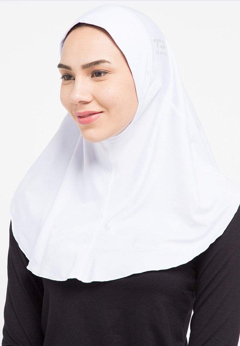 Td Active LH039 Sport hijab zeta putih