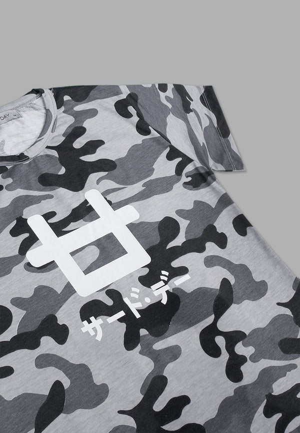 Third Day LT818Q s/s Lds Camo Logo blk-grey