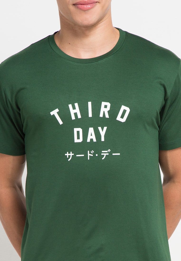 Third Day MTG67 td simple kaos pria unisex hijau